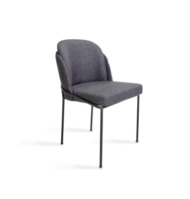 Luxury Gray Chair Dining room Upholstery Fabric Furniture new Designer Chairs