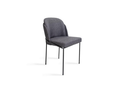 Luxury Gray Chair Dining room Upholstery Fabric Furniture new Designer Chairs