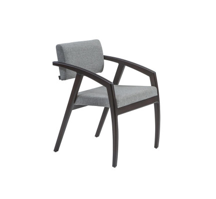 Chair with Armrests Upholstery Seat Dining room Wood Design Luxury Style new