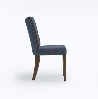 Modern Chair Blue Furniture Designer Furnishings Luxury Dining room Upholstered Seat