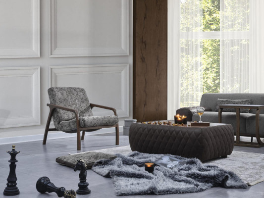 Modern sofa set 3 pieces 2x sofa three-seater armchair upholstered furniture living room