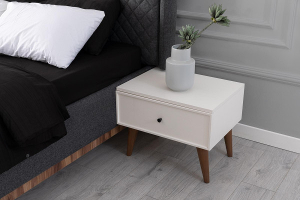 Black and White Bedroom Set Designer Bed Dressing table Chest of drawers 6pcs