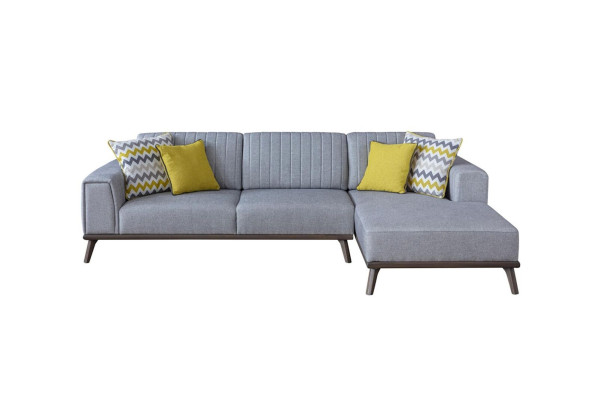 Gray L-shape Corner sofa Living room Living landscape Upholstery Sofas Couches