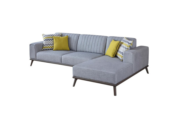 Gray L-shape Corner sofa Living room Living landscape Upholstery Sofas Couches