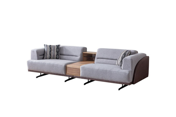 Gray Living room 3-Seater Luxurious Three Seater Sofa Upholstery Couches