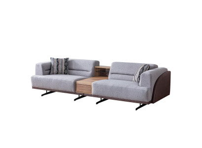 Gray Living room 3-Seater Luxurious Three Seater Sofa Upholstery Couches