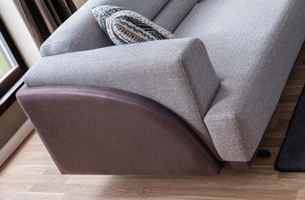 Gray Modern 3-Seater Upholstery Living room Couches Luxury Noble Sofas