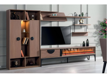 Wall unit Living room Furniture TV Lowboard Modern Bookshelf Design Furnishings