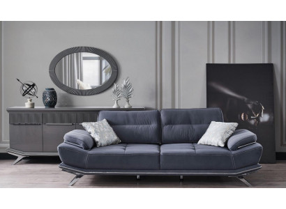 Modern Blue Color 3-Seater Sofa Comfort and style in one new ensemble