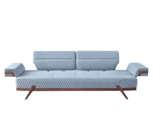 Modern sofas designer blue 3-seater upholstered sofas leather couches new
