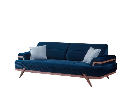 DarkBlue's Sofa Living room 3-Seater Textile Couch Designer three-seater