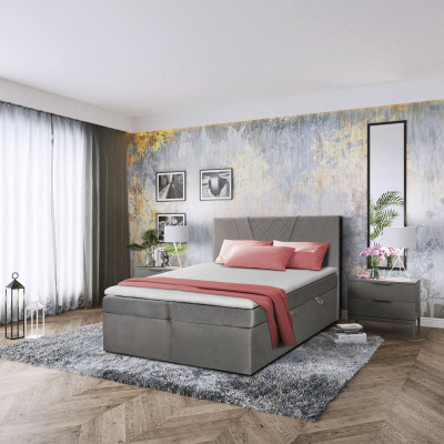Double bed Upholstery Bed Gray 180x200 Beds Luxury Design Furniture Bedroom new