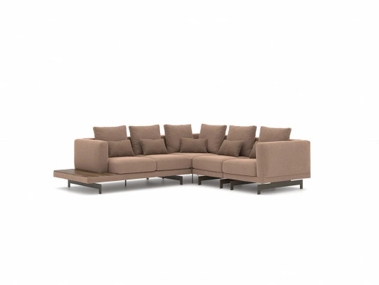 Designer Suite Living room Set Sofa Couch L-shape with Coffee table Furnishings