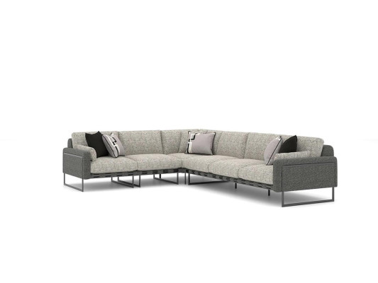 Design Corner sofa Modern Living room Couch Textile Upholstery Sofas new Suite