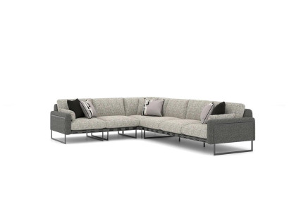 Design Corner sofa Modern Living room Couch Textile Upholstery Sofas new Suite
