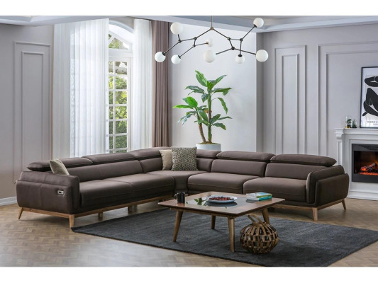 Corner sofa L-shape Luxury Coffee table Living room Set 2-piece Suite Upholstery Seat new