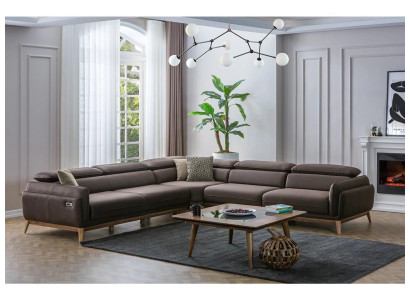 Corner sofa L-shape Luxury Coffee table Living room Set 2-piece Suite Upholstery Seat new