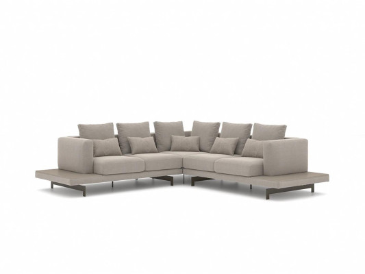 Design Corner sofa L-shape Upholstered furniture Luxury Living room Coffee table Furnishings
