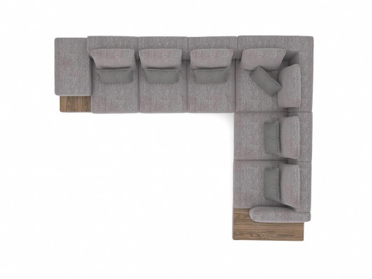 Designer new Corner sofa L-shape Gray Textile Furniture Living room Furnishings