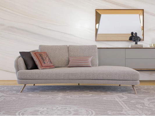 Gray Chesterfield Sofa Living room Three Seater Couch Designer Upholstered furniture