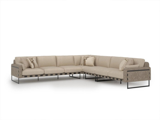 Living room Corner sofa L-shape Suite Luxury Upholstery Seat Furnishings Upholstered furniture