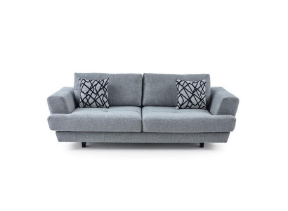 Living room Design 3-Seater Gray Sofa Modern Luxury Fabric Sofa Exclusive