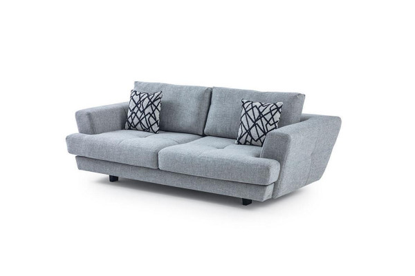 Living room Design 3-Seater Gray Sofa Modern Luxury Fabric Sofa Exclusive