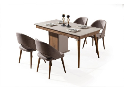 Modern Dining room Set Consists of Dining table 4x Chairs Novelty 5 pieces.