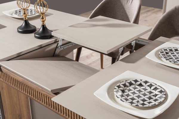 Stylish dining table for dining room bright color exclusive furniture novelty