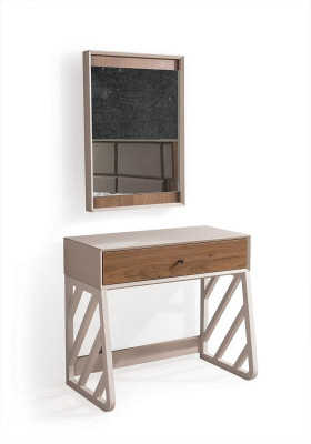 Modern Bedroom Set Consists of Dressing table with Mirror Beige new