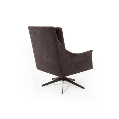 Stylish, functional armchair with swivel seat and metal frame