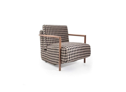 Stylish cocktail chair made from linen fabric for a charming ambience