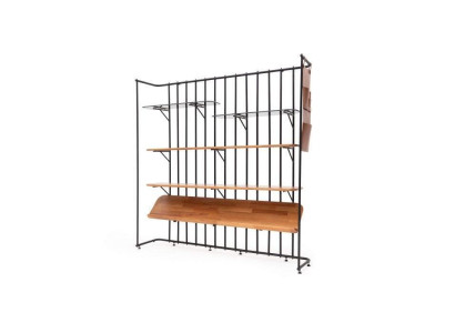 Stylish Shelf for Books Brown Color Modern Furniture for Living room