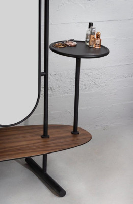 Luxurious Mirror with Shelf Modern Stylish Furniture in Hallway Novelty