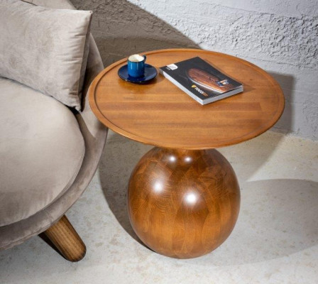Elegant side table made of solid wood for stylish accents for living room