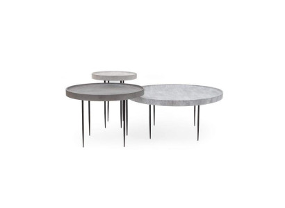 Natural wood coffee table trio, environmentally friendly for the living room