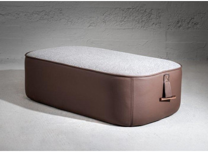 Perfect Stylish Brown Color Soft Stool Imitation leather Furniture in Living room