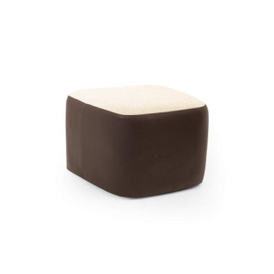 Stylish Brown Color Soft Stool Imitation leather Perfect Furniture in Living room