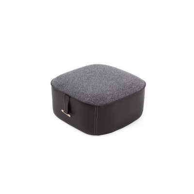 Stylish Gray Color Soft Stool Imitation leather Perfect Furniture in Living room