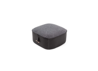 Stylish Gray Color Soft Stool Imitation leather Perfect Furniture in Living room