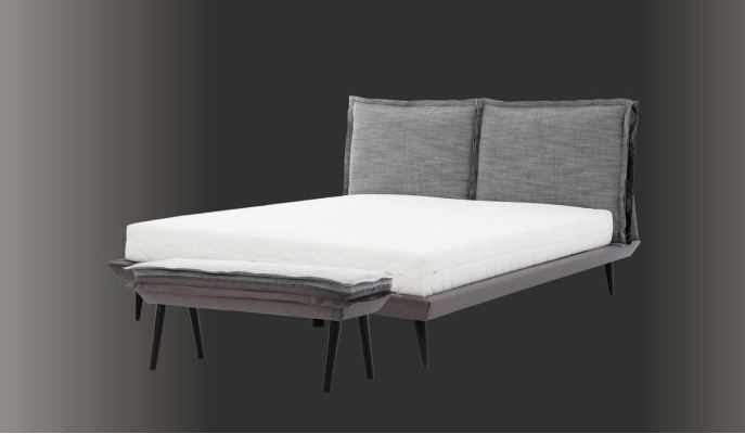 Bed Gray Beautiful Design Modern Luxury Beds Bedroom Elegant Furniture