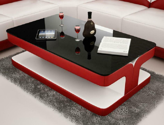 Sofa table design living room leather coffee glass couch upholstery side