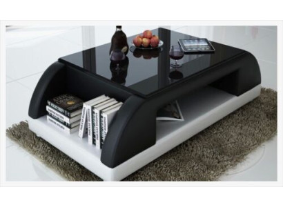 Modern Couch Upholstery Leather Table Living room Side Glass Tables