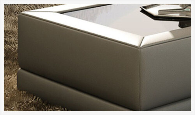 Sofa Table Glass Design Coffee Table Living Room Leather Couch Decor Side