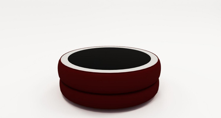 Round Round Living Room Glass Table Upholstery Side Modern Leather Sofa Table