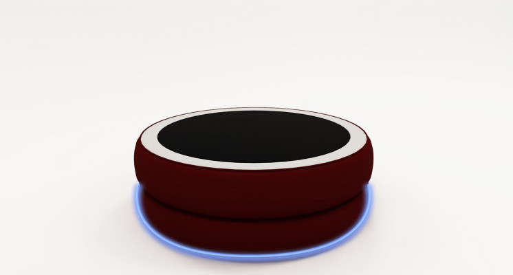 Round Round Living Room Glass Table Upholstery Side Modern Leather Sofa Table