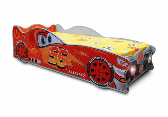 Racing Car Car Children Furniture Bed Bedroom Wood Beds Mattress
