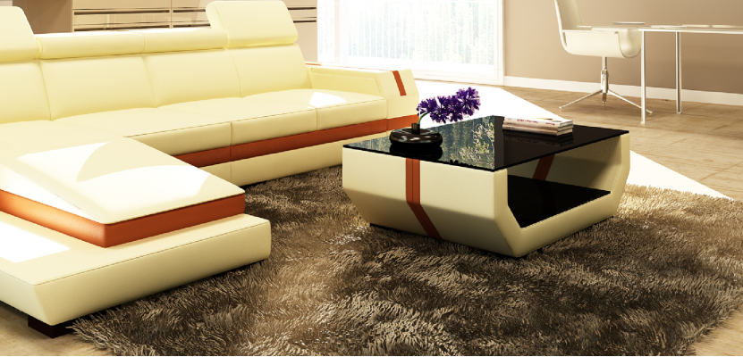 Luxury Coffee tables Polser Leather Designer Living room Side table Table