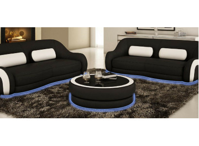 Round Coffee table Side table Tables Table Couch Sofa Round table Leather
