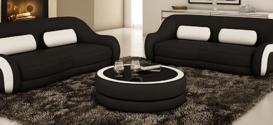 Round Coffee table Side table Tables Table Couch Sofa Round table Leather